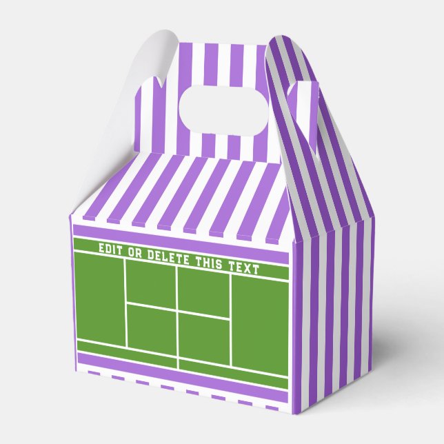 Tennis Party Favour Box (Front Side)
