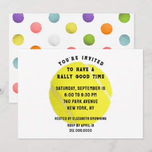 Tennis Party Invitation
