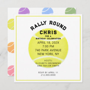 Tennis Party Invitation