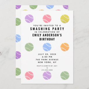 Tennis Party Invitation