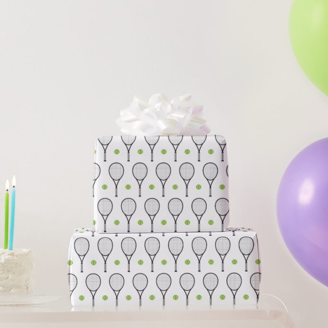 Tennis Pattern Wrapping Paper (Party Gifts)