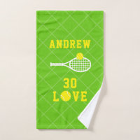 Tennis Personalised 30 Love Birthday Sport Hand To