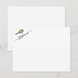 Tennis Personalised Note Card