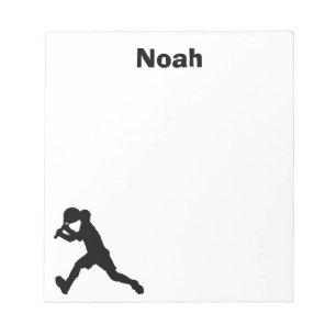 Tennis Personalised Notepad (male)