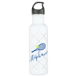 Tennis Personalised Script Blue Name  710 Ml Water Bottle