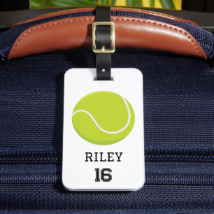 Tennis Personalized Custom Team Bag Tag Gift
