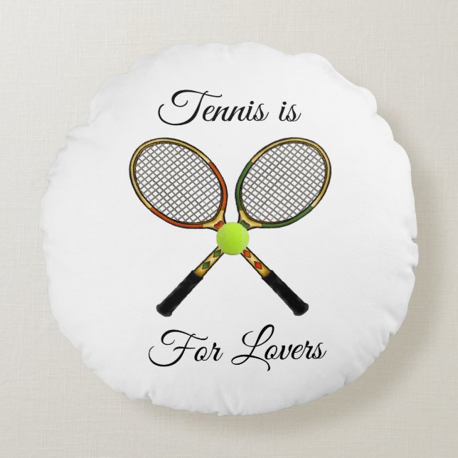 Tennis Pillow (Round) (Front)