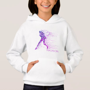 Tennis Pink Pixels Personalised Name
