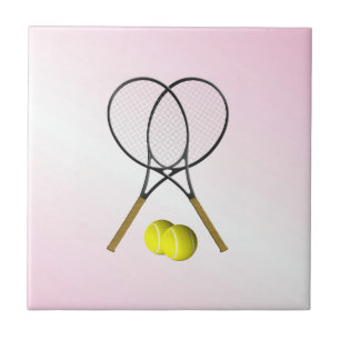 Tennis Pink Sports Ceramic Tile