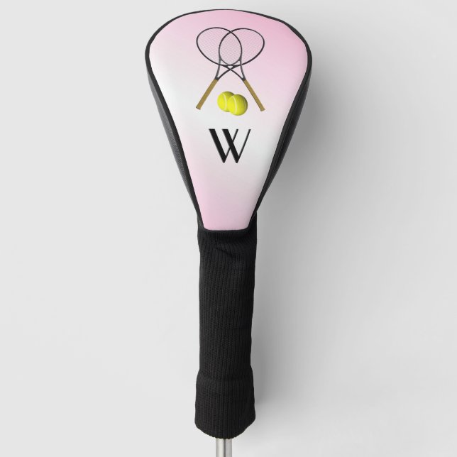 Tennis Pink Sports Golf Head Cover (Front)
