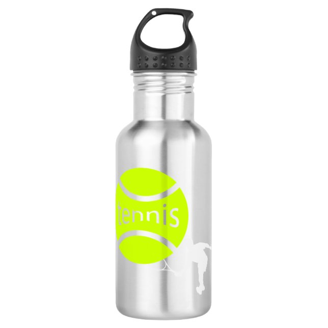 Tennis player 710 ml water bottle (Front)