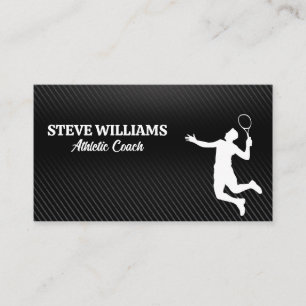 Tennis Player   Athlete Business Card