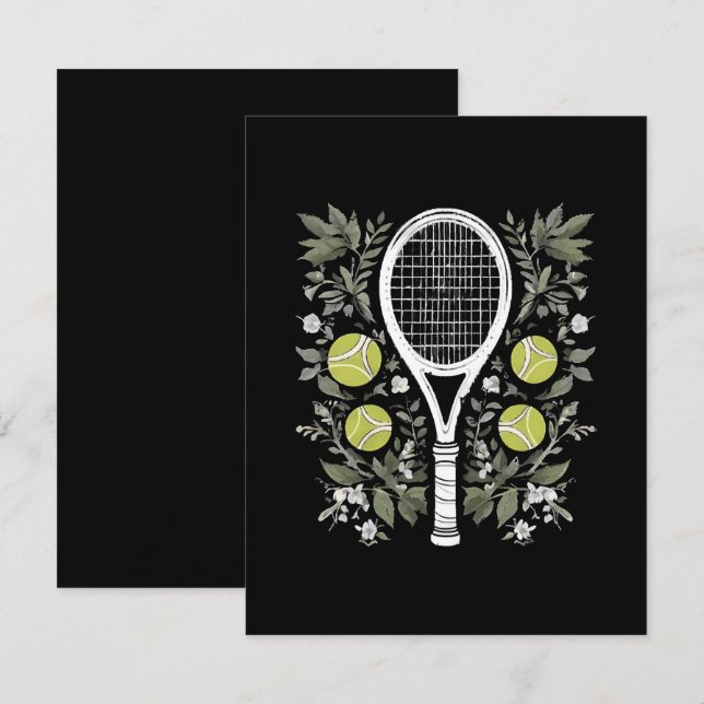 Tennis Player Card (Front/Back)