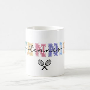 Tennis Player Colourful Coffee Mug