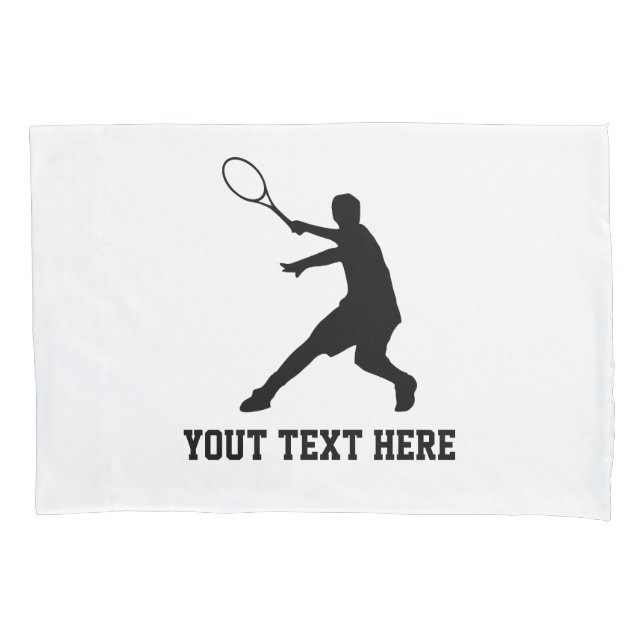 Tennis player design pillowcase for kid's bedroom (Front)