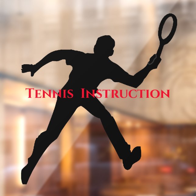 Tennis Player Design Window Cling (Sheet 2)