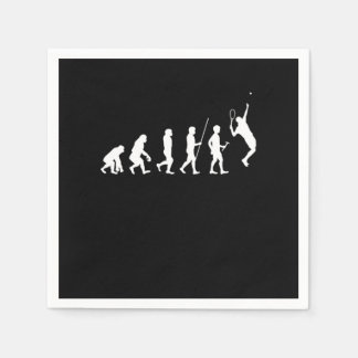 Tennis Player Evolution Ball Racquet Court Gift Napkin