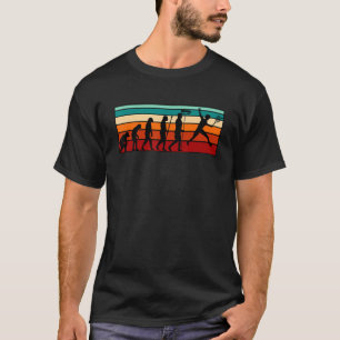 Tennis Player Evolution Sports Coach Graphic T-Shirt
