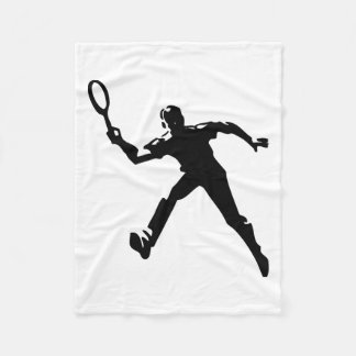 Tennis Player Fleece Blanket