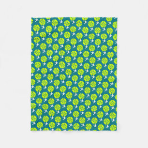 Tennis player fleece blanket