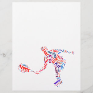 Tennis player flyer