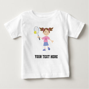 Tennis Player (Future) Personalised Baby T-Shirt