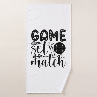 tennis player | Game Set Match Bath Towel