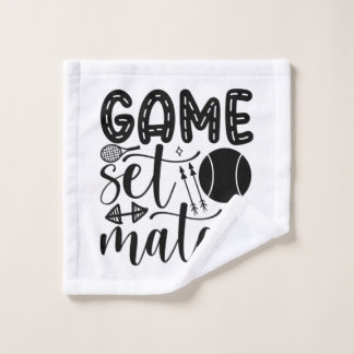 Tennis Player | Game Set Match Wash Cloth