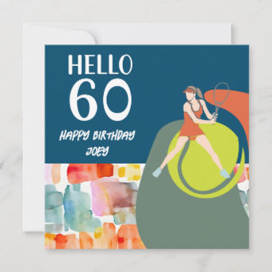 Tennis  Player is playing Tennis 60th Birthday 