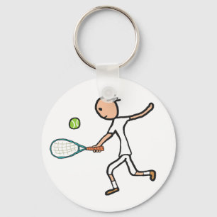 Tennis Player Key Ring