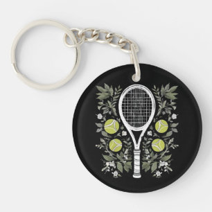 Tennis Player Key Ring