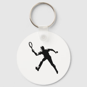 Tennis Player Key Ring