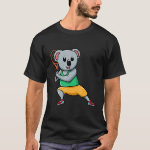 Tennis Player Koala Bear Tennis Coach Racket Game T-Shirt