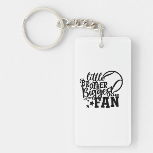 Tennis Player Little Brother Biggest Fan Tennis Key Ring