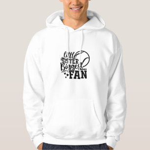 Tennis Player Little Sister Biggest Fan Tennis Hoodie