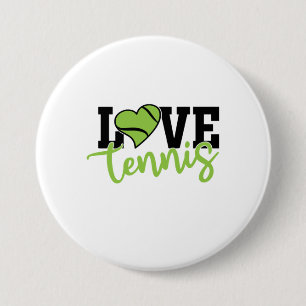 Tennis Player Love Tennis 7.5 Cm Round Badge
