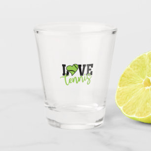 Tennis Player Love Tennis Shot Glass