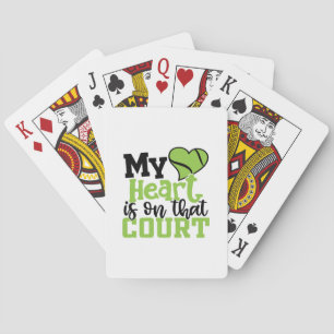 Tennis Player   My HeartIs On That Court Playing Cards