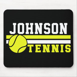 Tennis Player NAME Ball Game Court Personalised Mouse Pad