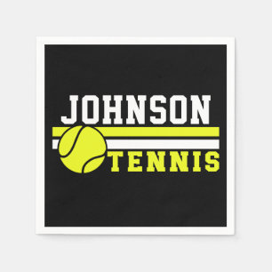 Tennis Player NAME Ball Game Court Personalised Napkin
