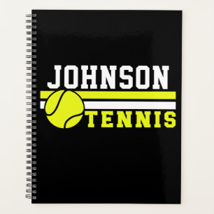 Tennis Player NAME Ball Game Court Personalised Planner