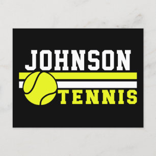 Tennis Player NAME Ball Game Court Personalised Postcard