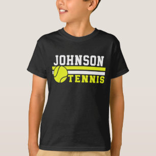 Tennis Player NAME Ball Game Court Personalised T-Shirt