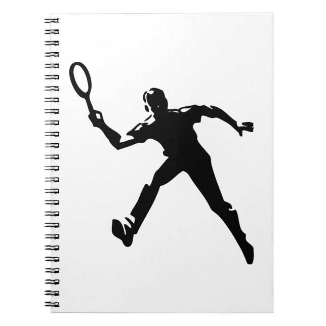 Tennis Player Notebook (Front)
