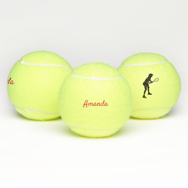 Tennis player personalised balls (Multi)