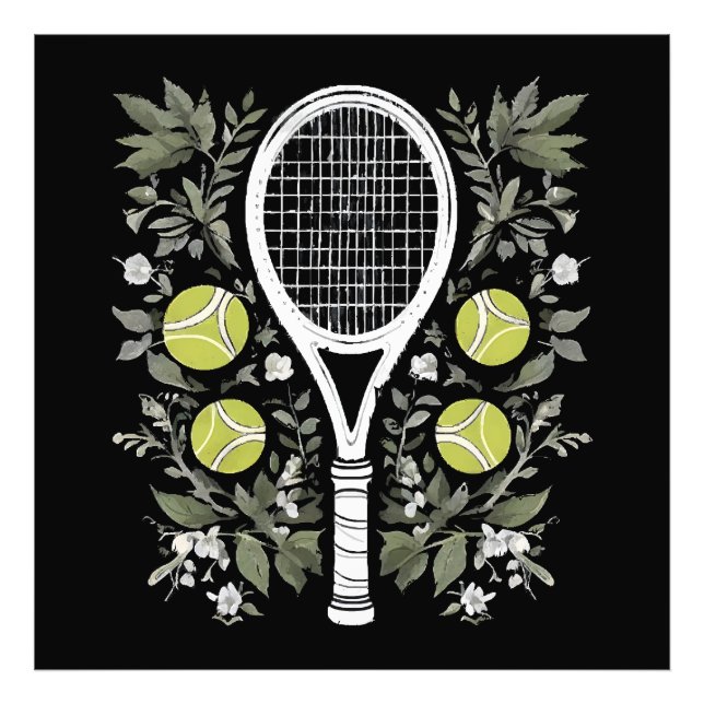 Tennis Player Photo Print (Front)