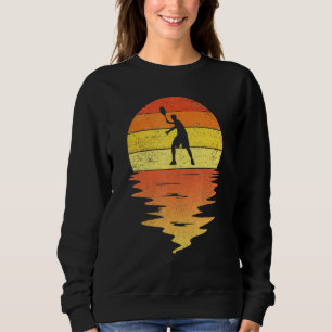 Tennis Player Retro Sunset 70s Vintage Tennis Sweatshirt