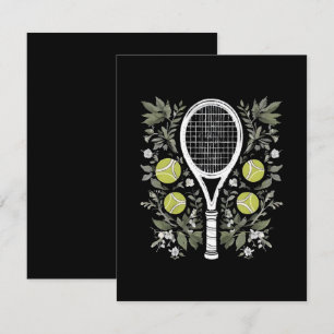 Tennis Player RSVP Card