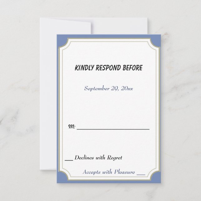 TENNIS PLAYER RSVP CARD (Front)