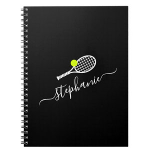 Tennis Player Team Club Camp Name Personalised Notebook